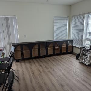 Desk + Cabinets Assembly